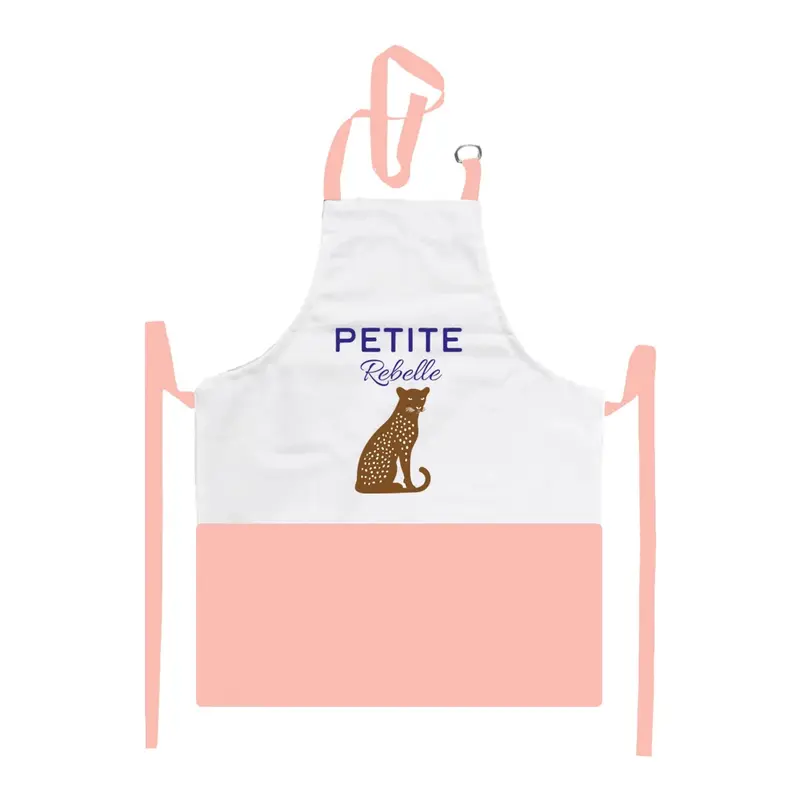 Tablier Enfant rose Hibou Mini Caractère - Petits Messages