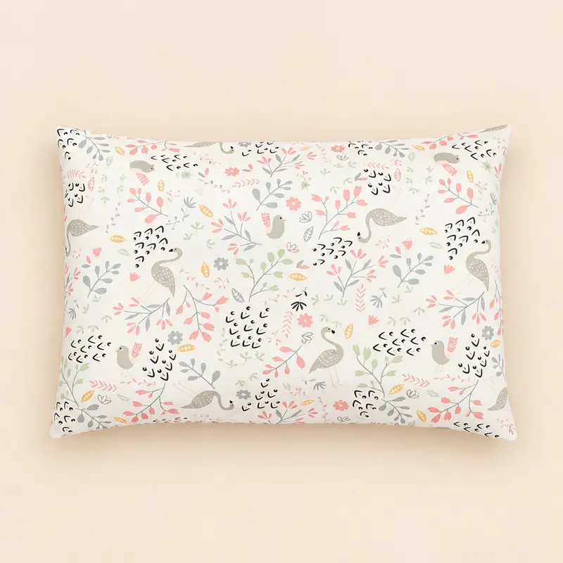 Taie d'Oreiller Bébé – Flamants et Roses