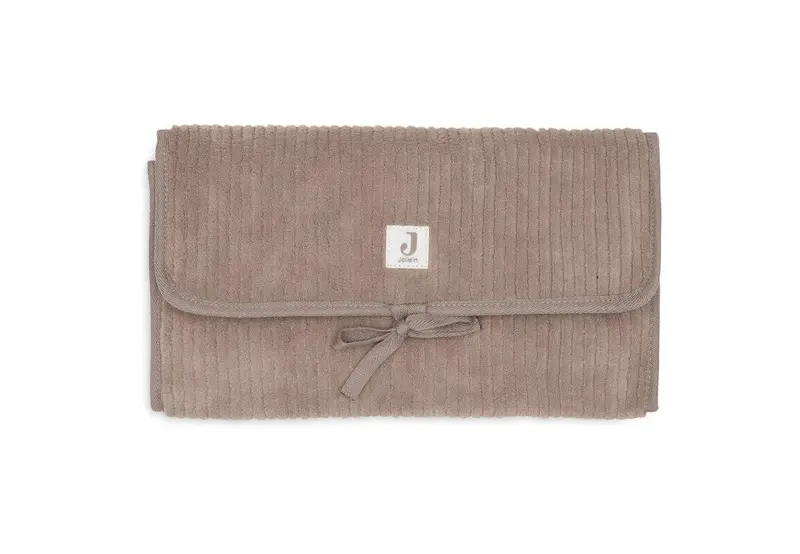 Tapis à Langer nomade Cloudy Rib Milky Coffee - JOLLEIN