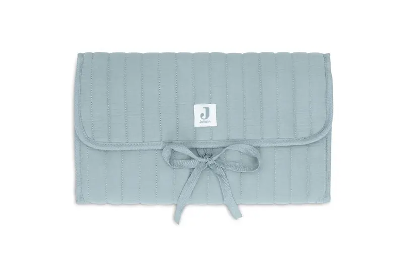 Tapis à Langer nomade Gaze de Coton Sea Green - JOLLEIN