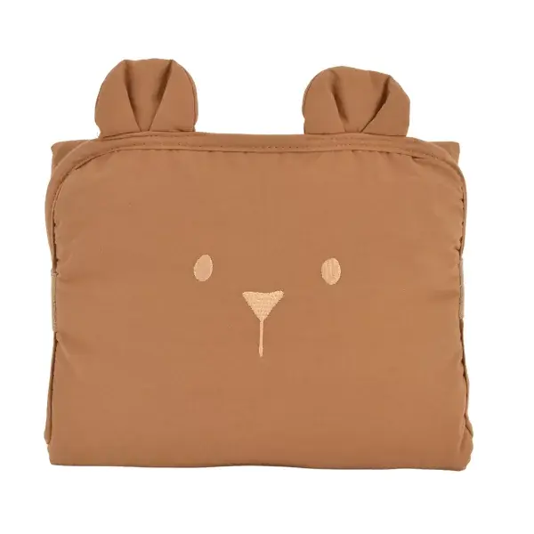 Tapis à langer nomade ourson caramel