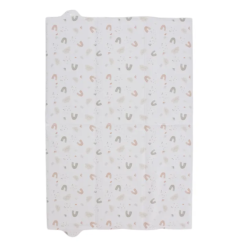 Tapis à langer pliant 40x58 cm - Matelas à langer nomade PVC - Arc en ciel