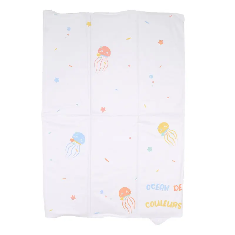Tapis à langer pliant plastifié Océan de Couleurs - 40x60 cm
