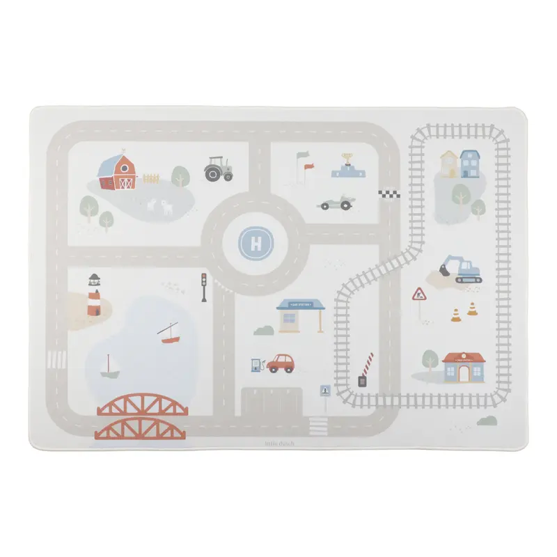 tapis circuit de voiture - LITTLE DUTCH