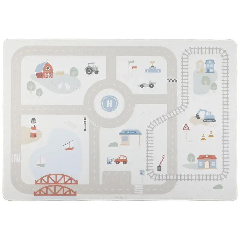Tapis circuit voiture - Little Dutch