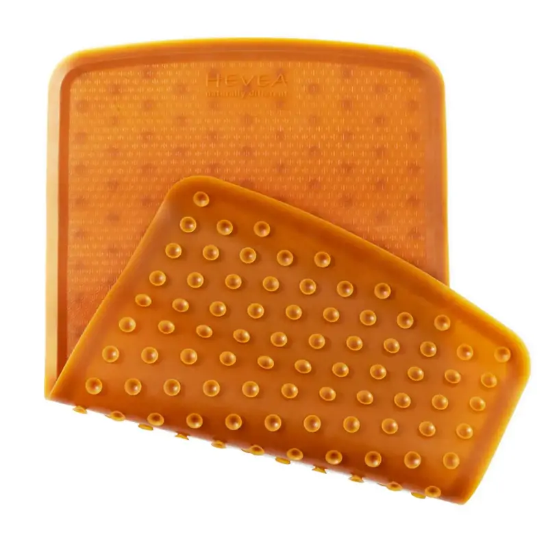 Tapis de bain en caoutchouc Hevea 55x32cm - Naturel
