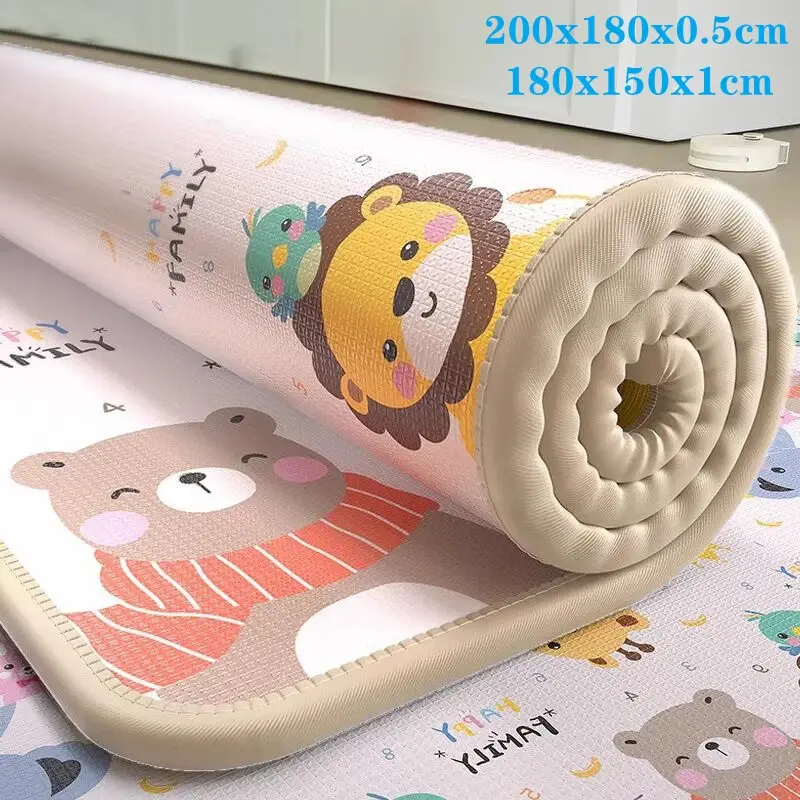 Tapis de jeu bébé rampant 5 tailles EPE non toxique - tapis activité gym sécurité enfant