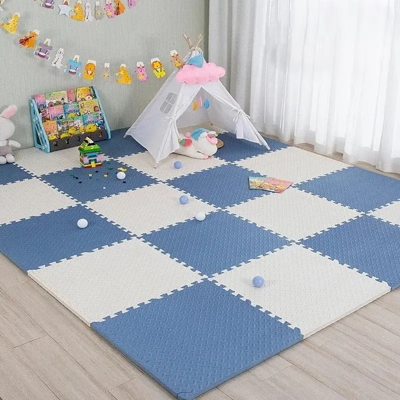 Tapis de Jeu | Puzzle Bleu & Beige