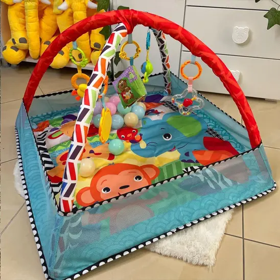 Tapis d'éveil bébé/bleu