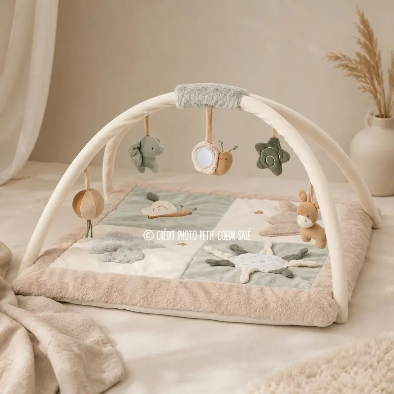 Tapis d’éveil LouLou avec arches – 80 x 80 cm – Nattou
