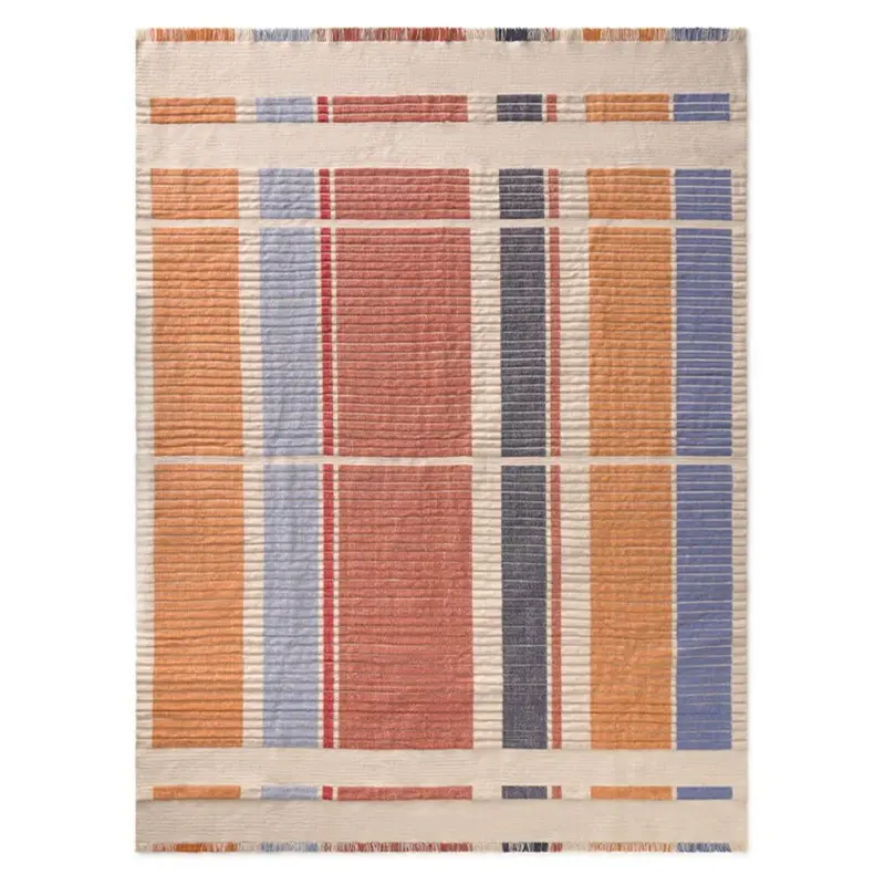 Tapis Handloom Columns Multi Color 140 X 200 Cm