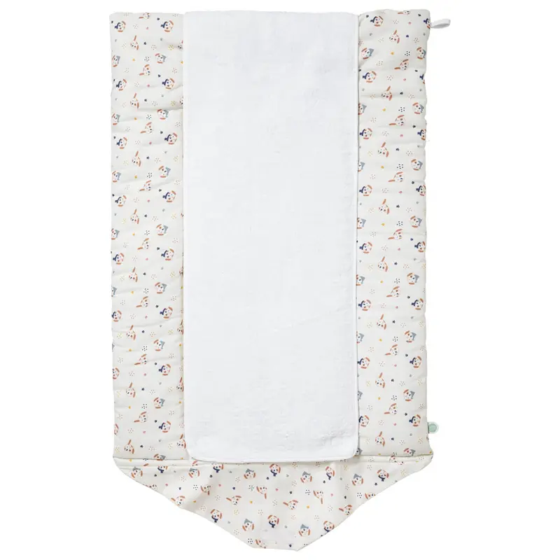Tapis langer nomade Toutou - Matelas à langer nomade roulé 75x55 cm
