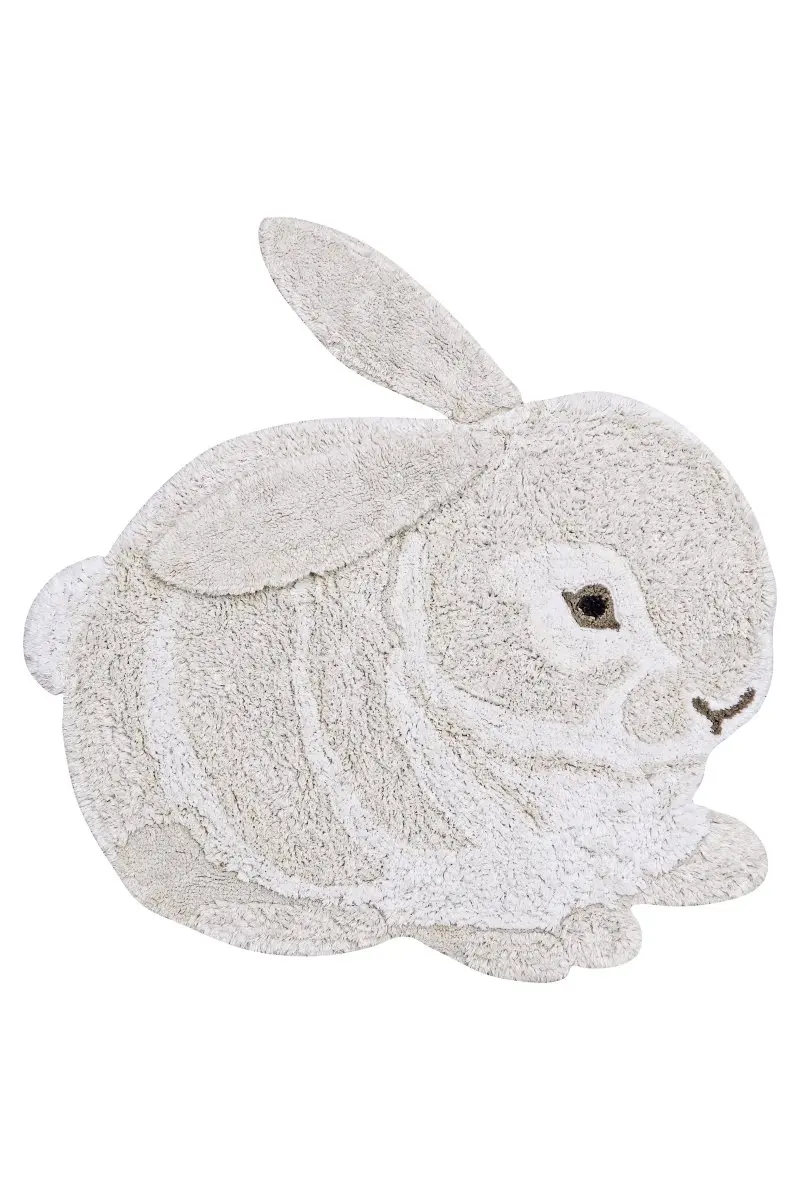 Tapis Lavable Animal Lapin