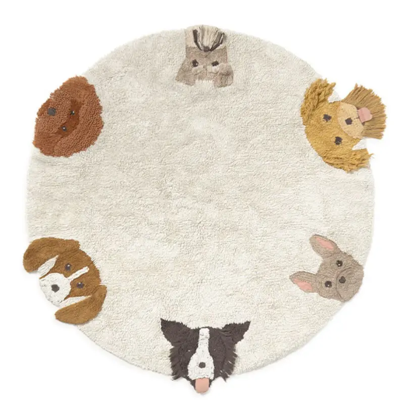 Tapis Lavable - Chiens Ø 140 Cm