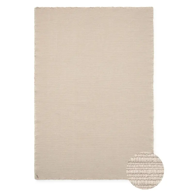 Tapis Tissé Main Naturel 140 X 200 Cm