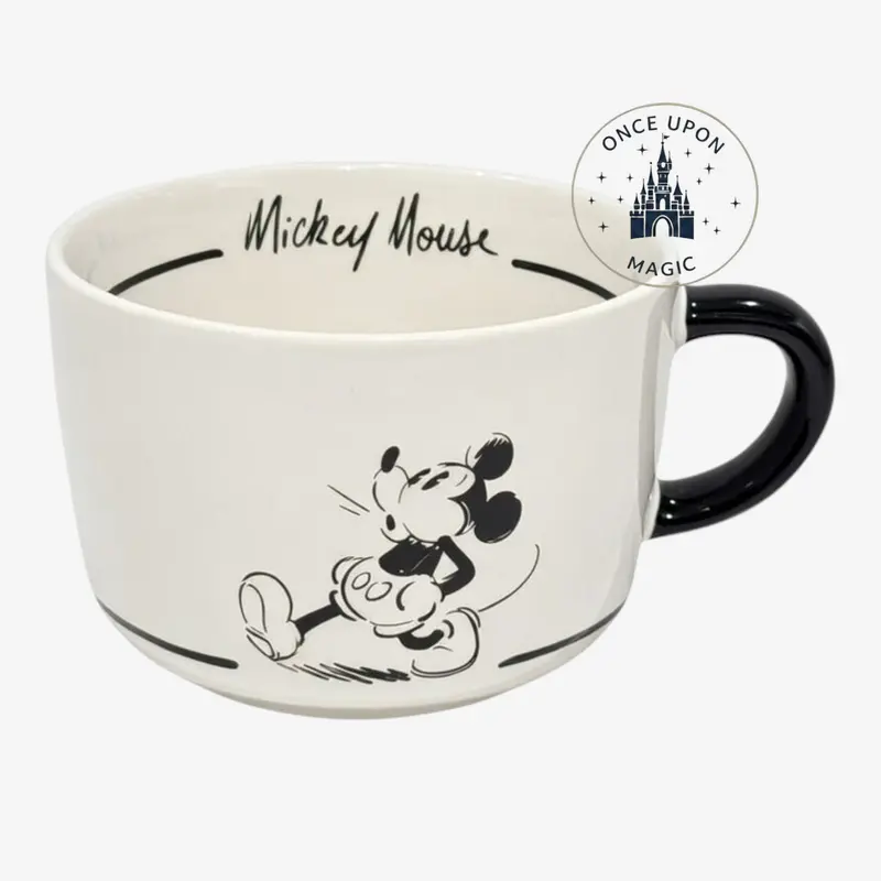Tasse Mickey Mouse – Style Vintage Noir & Blanc – Disney – Disneyland Paris