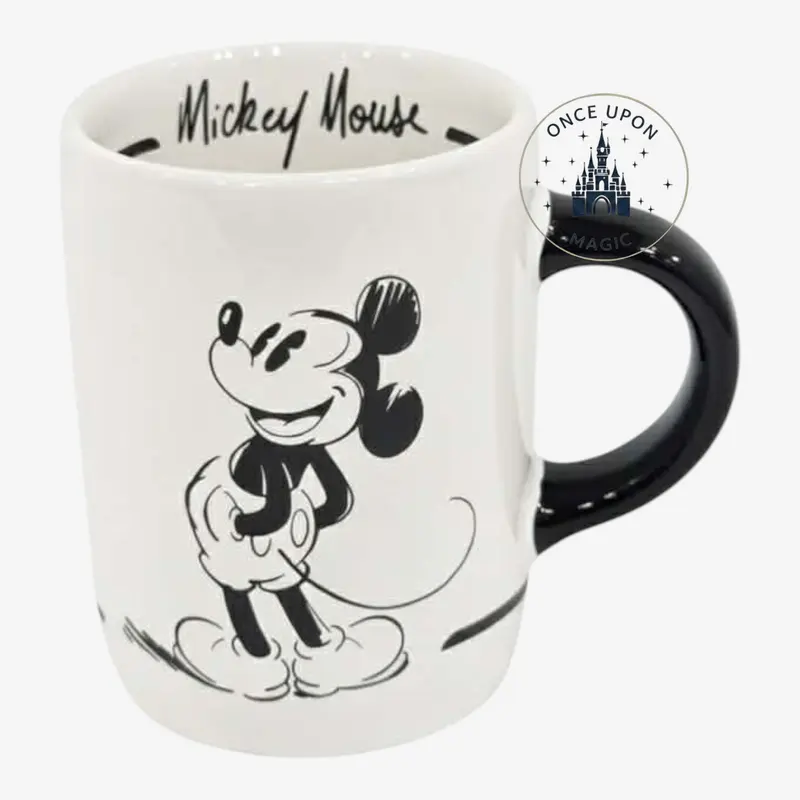 Tasse Nespresso Mickey Mouse – Style Vintage Noir & Blanc – Disney – Disneyland Paris