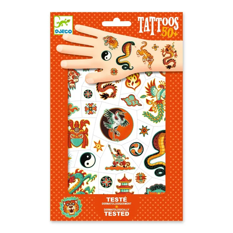 Tatouages éphémères esprit martial - DJECO