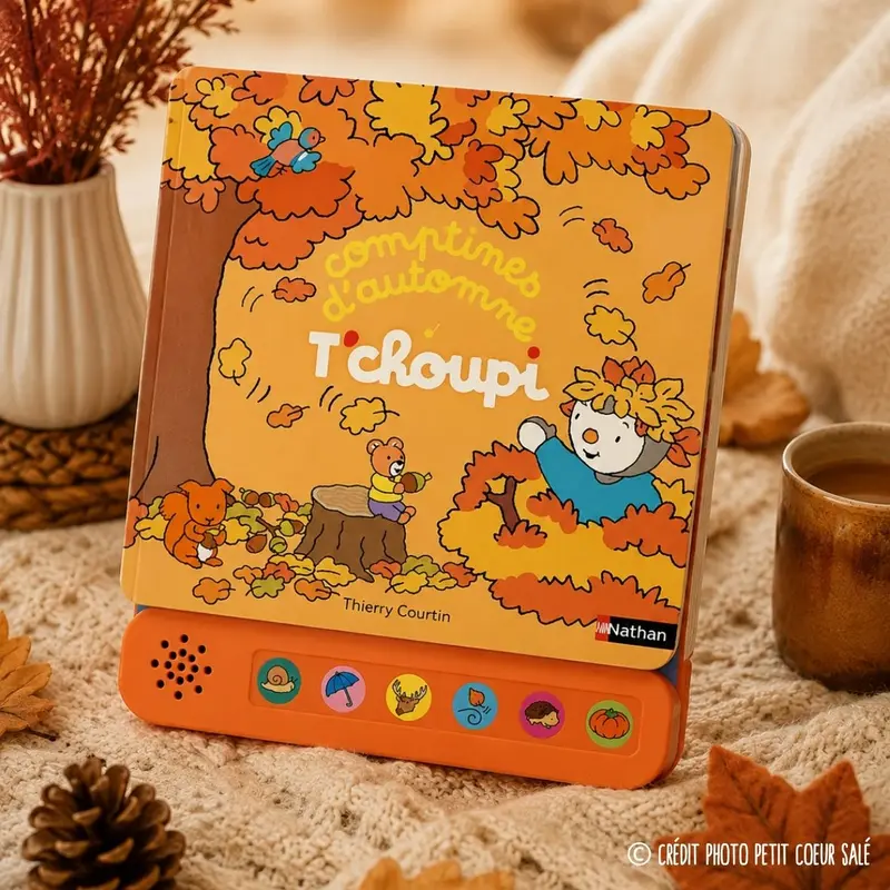 T'choupi – Comptines d'automne – Livre sonore dès 2 ans