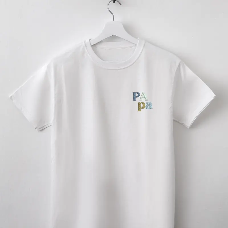Tee-shirt broderie Papa
