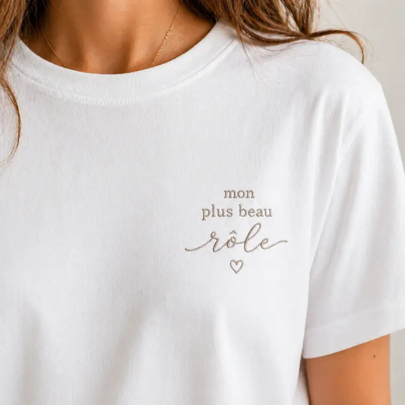 Tee-shirt Maman mon plus beau rôle