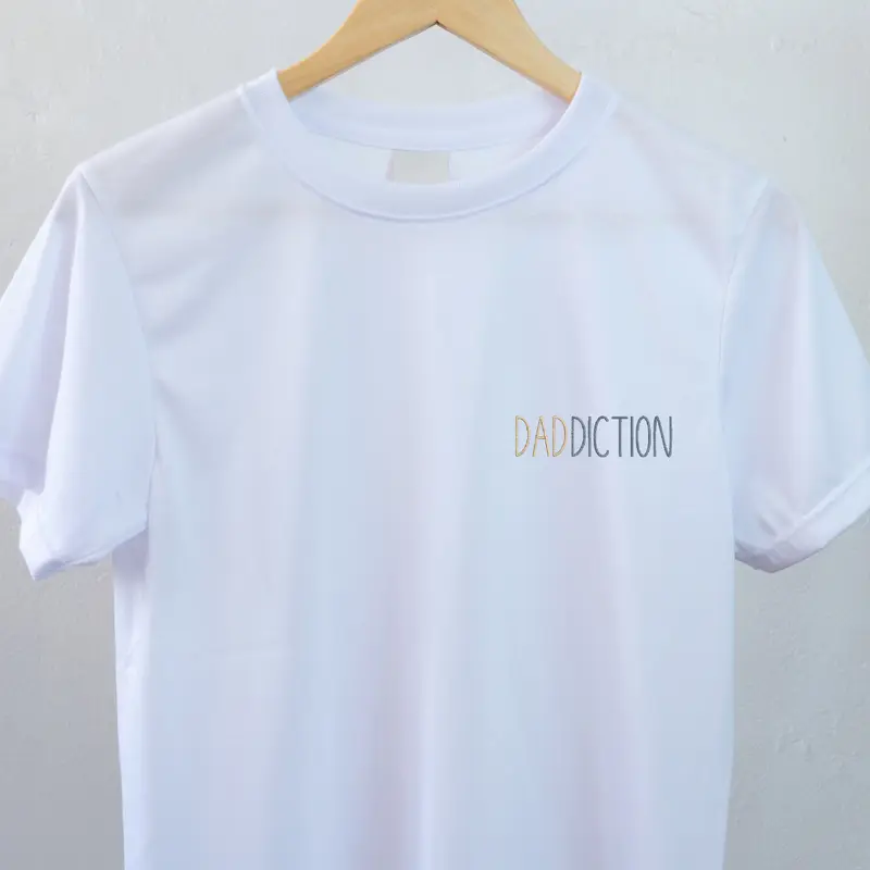 Tee-shirt Papa daddiction brodé