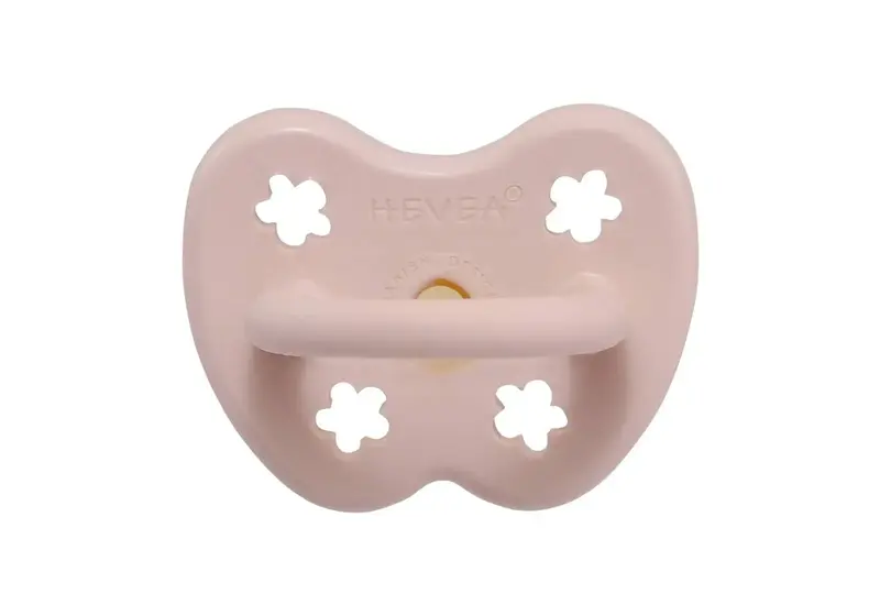 Tétine en caoutchouc naturel Hévéa - Fleurs Powder Pink 0/3 mois