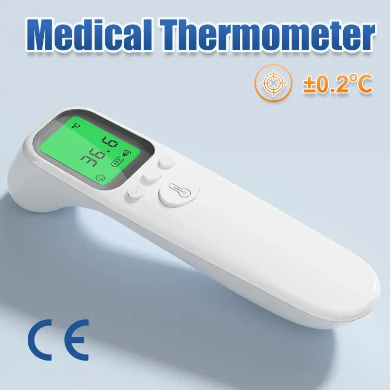 Thermomètre frontal sans contact Mybooni — Alerte fièvre, résultat en 1 seconde