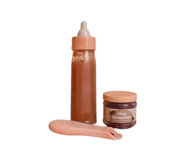 Tiny Harlow – Petit pot & biberon magiques au chocolat pour poupée
