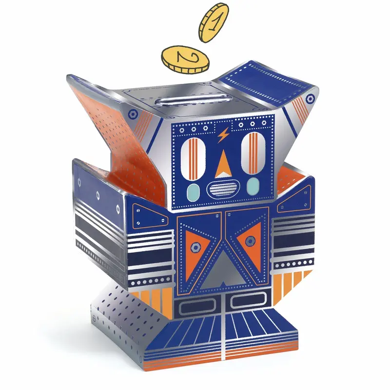 tirelire robot - djeco
