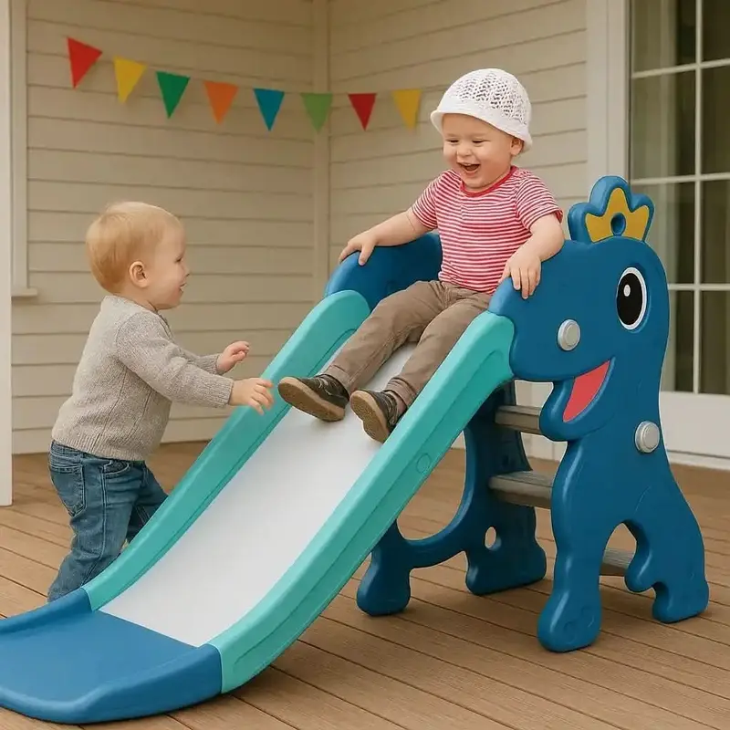Toboggan dinosaure compact intérieur