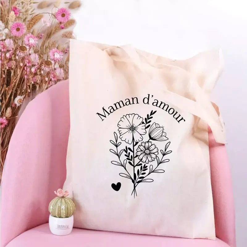 Tote Bag Bouquet de fleurs - Maman d'amour