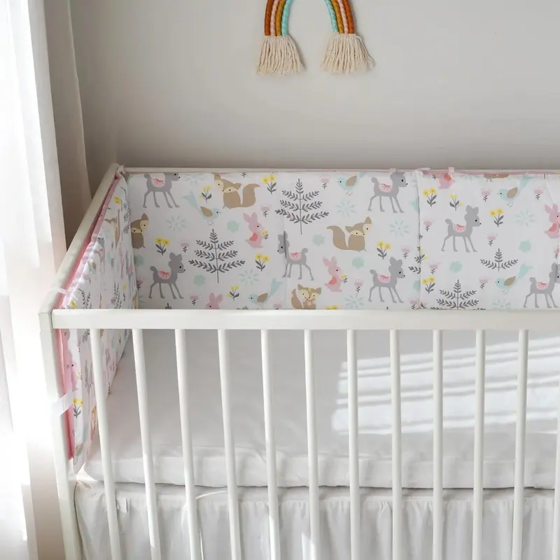 Tour de Lit Bébé Feuillage - Douce Clairière