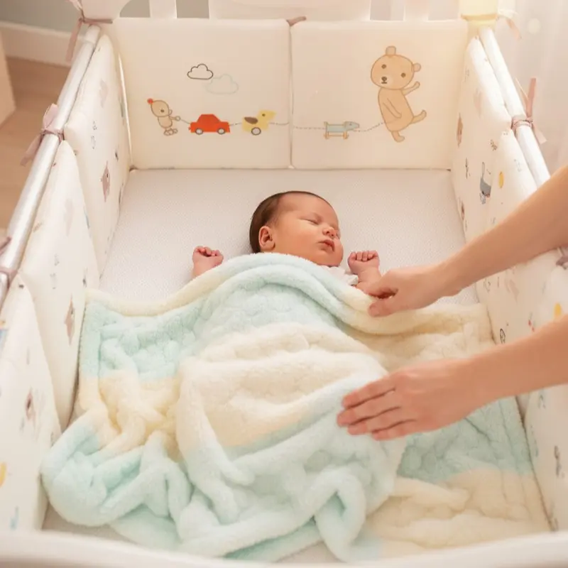 Tour de lit bébé - OURS | Coton Bio Sécurité