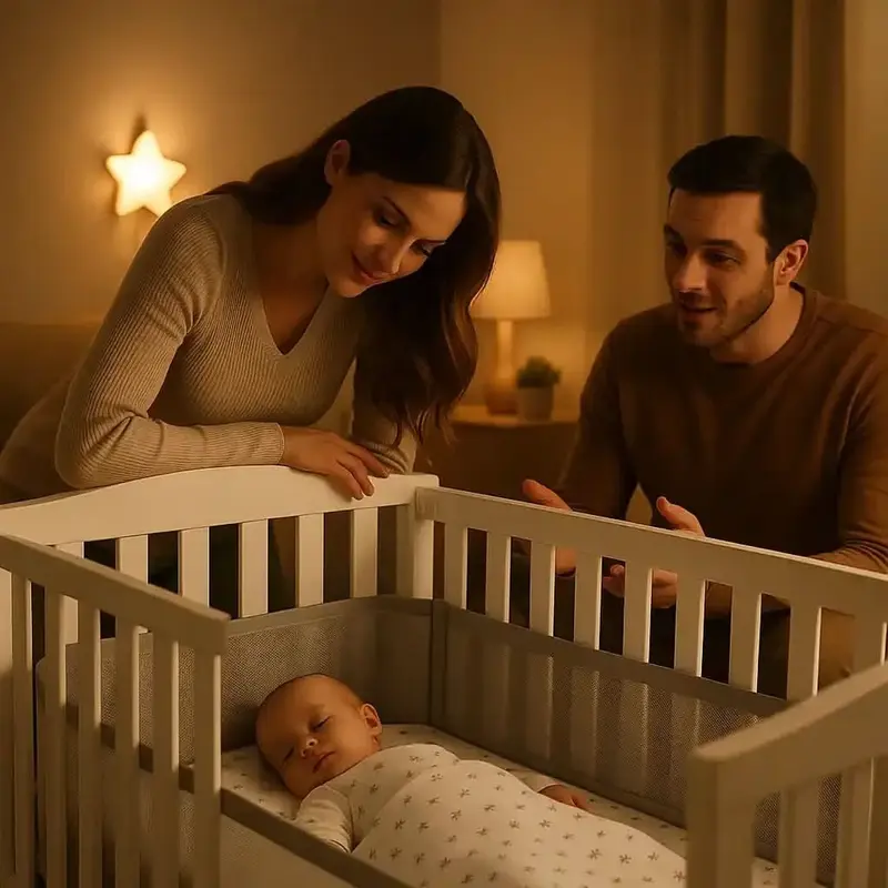 Tour de lit bébé respirant en maille – Contour de lit