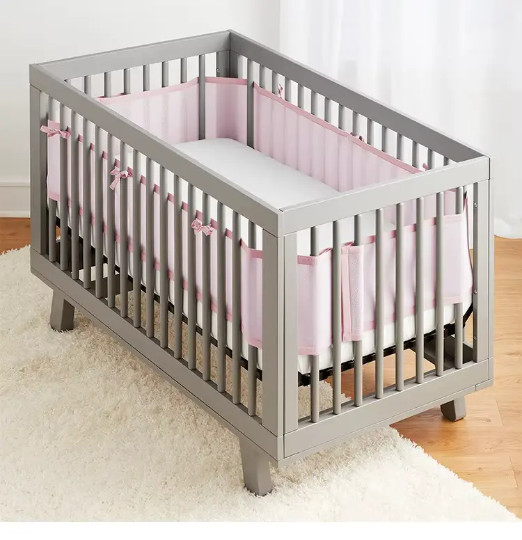 Tour de Lit Bébé Rose│PinkyMesh