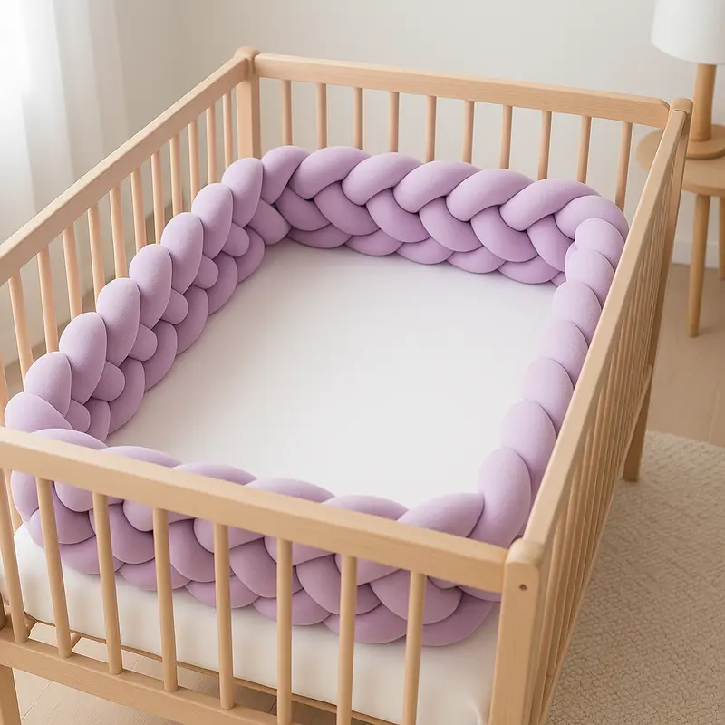 Tresse de Lit 4 Brins Parme │ LilaNea