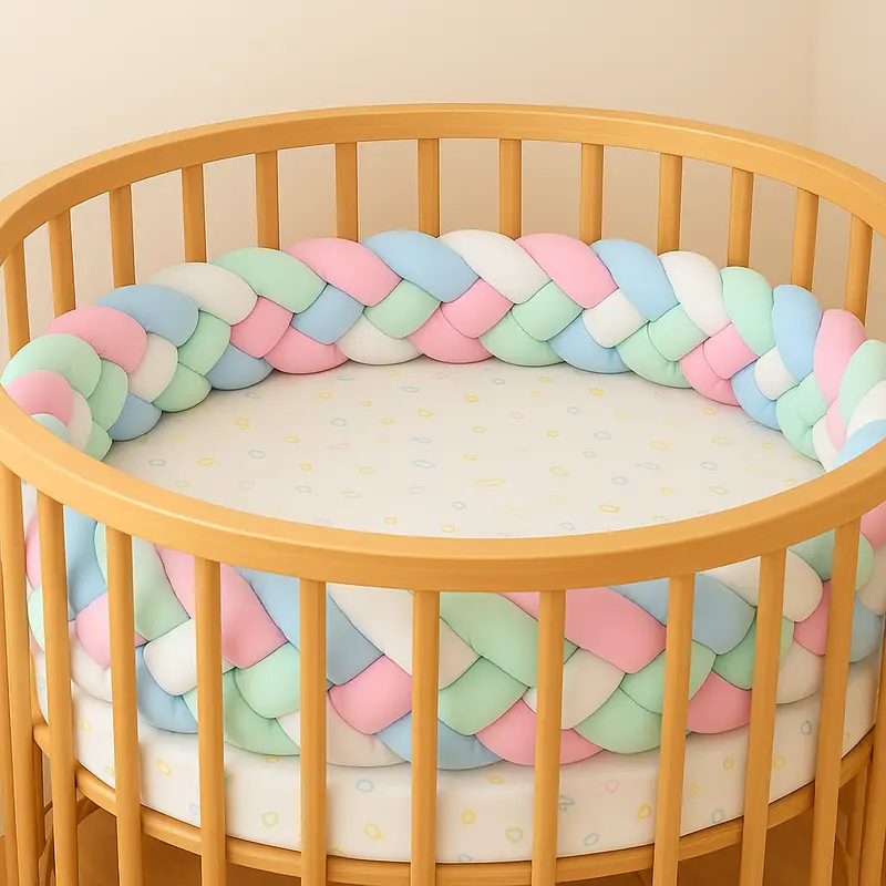 Tresse de Lit Bébé 4 Brins Pastel