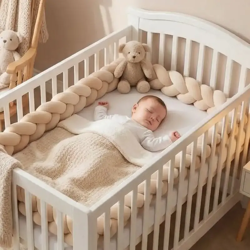 Tresse de lit beige | Coton Ultra-Doux