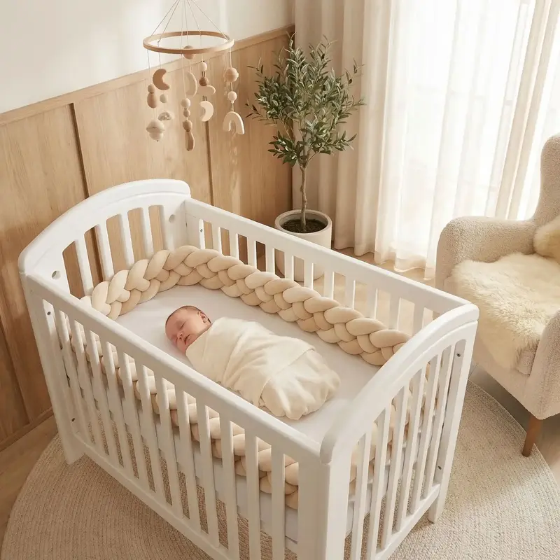 Tresse tour de lit - beige | Douceur Protectrice