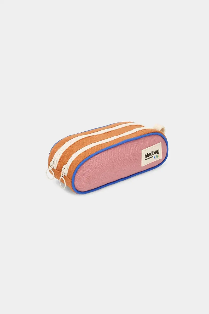 Trousse a stylos Malo Tricolore Rose Blush - HINDBAG