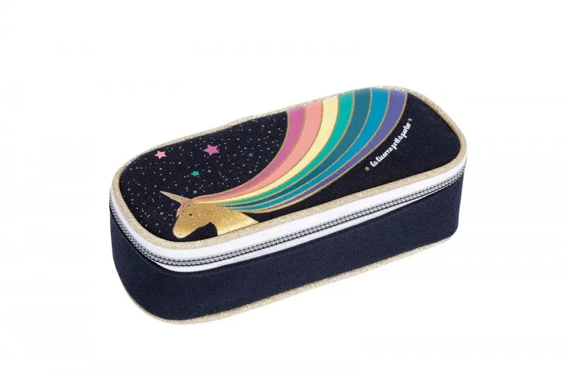 Trousse a stylos unicorn gold - JEUNE PREMIER