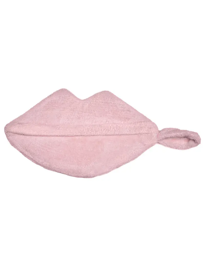 Trousse de Toilette "Kiss" en Éponge Bambou Rose – Cadeau Idéal pour Maman