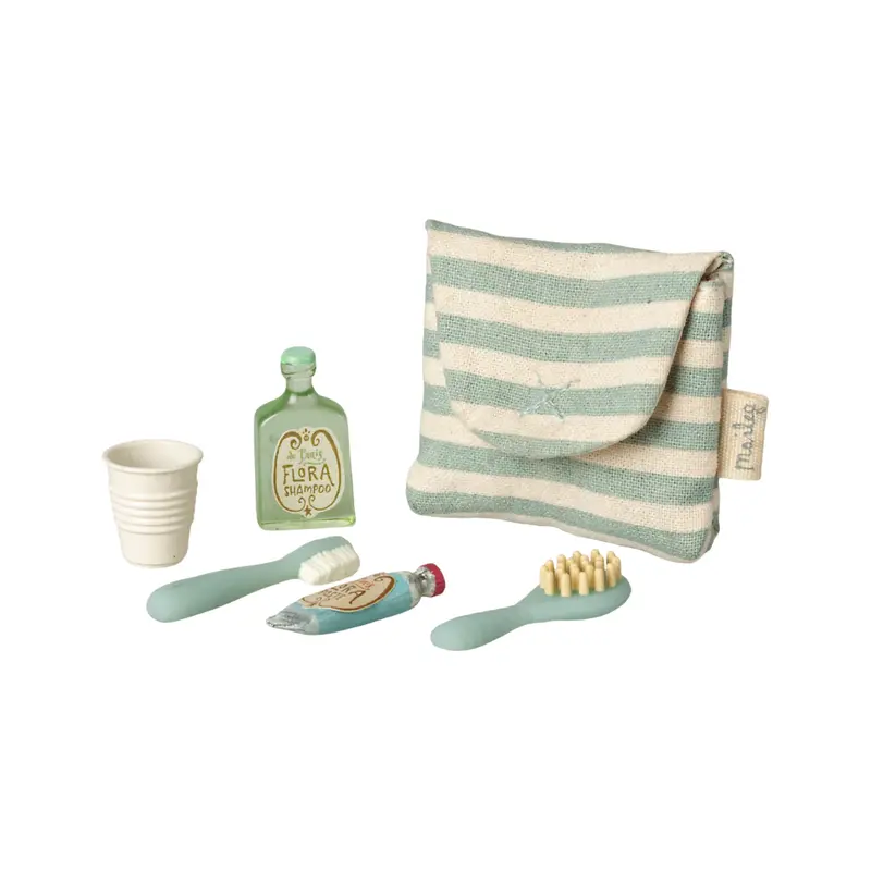Trousse de toilette pour souris - Bleu - Maileg 11-6303-01
