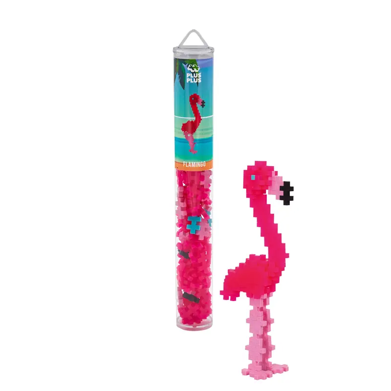 Tube Flament Rose - 100 pièces - Plus-Plus