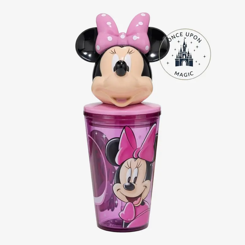 Tumbler Minnie Mouse avec Topper 3D – Disney Officiel Disneyland Paris