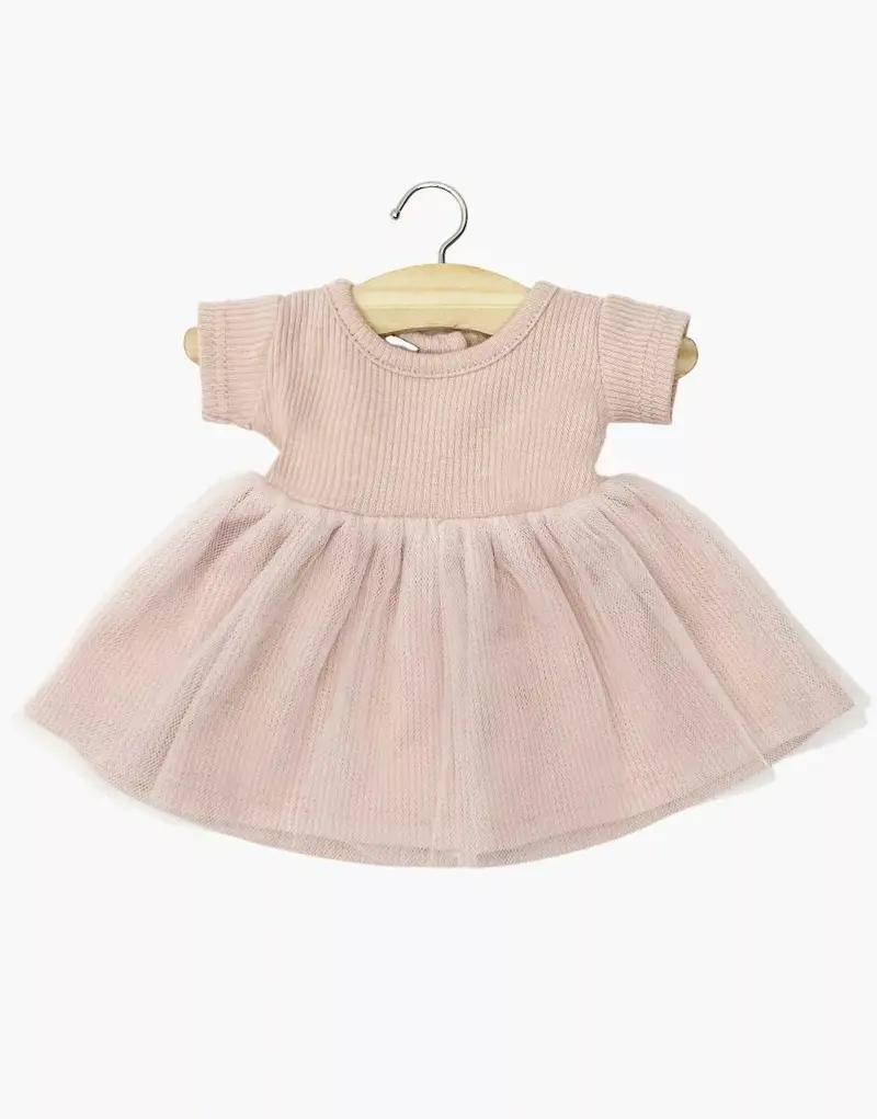 Tutu Rosana à manches courtes rose pétale- minikane