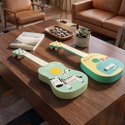 Ukulélé enfant en bois | Jouet musical Montessori