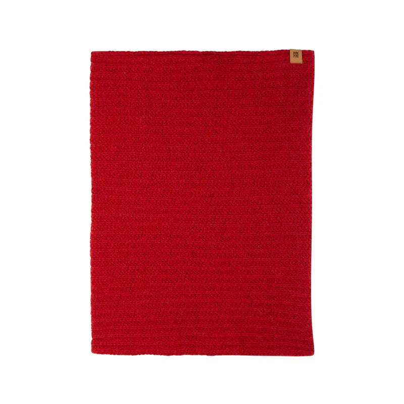 Unisex Recycled Merino & Cashmere Adult Snood - Red - One Size