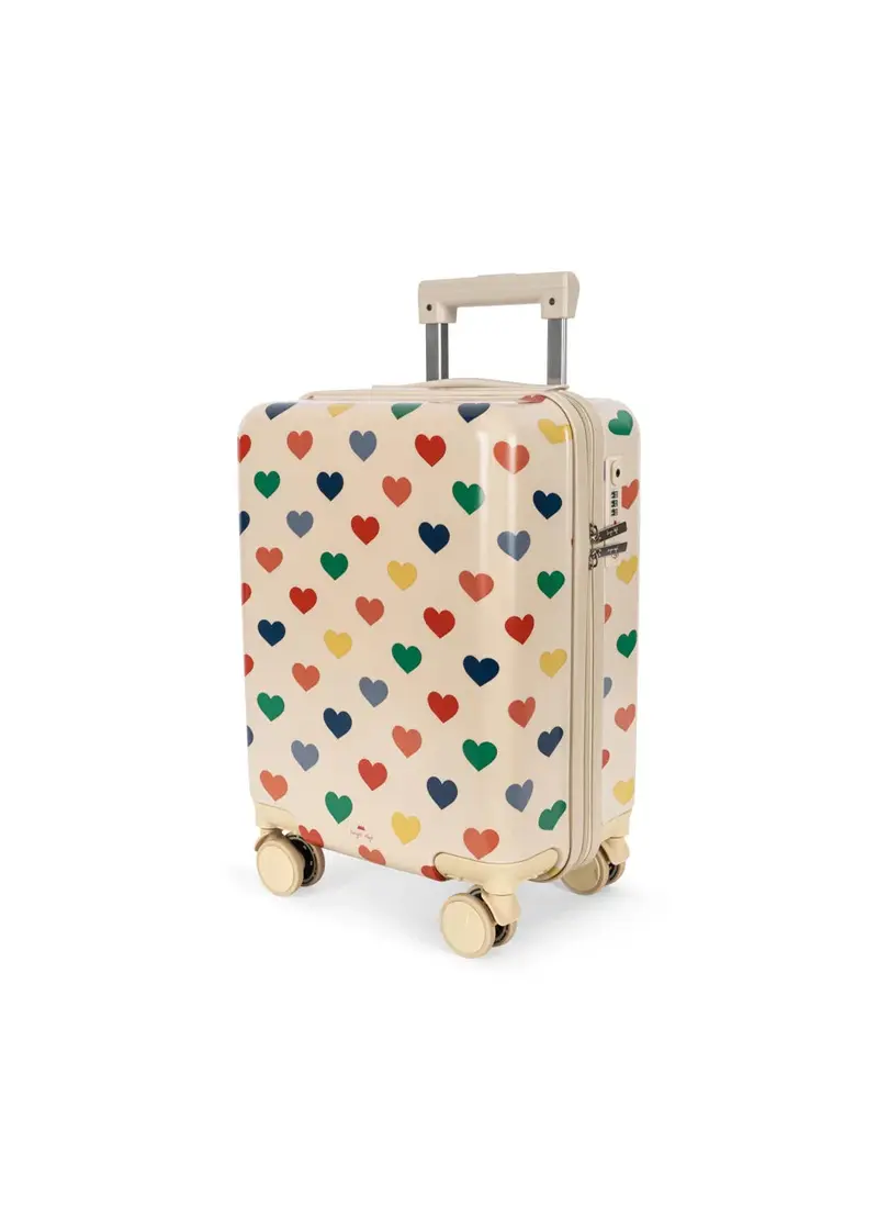 valise de voyage bon coeur coloré - KONGES SLØJD